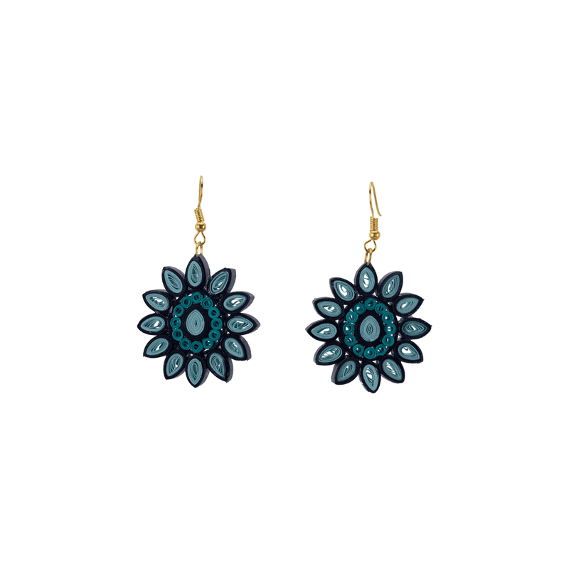 Kathy Quilled Earrings in Snowflake - Josephine Alexander Collective