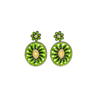 Sweet Kiwi Quilled Earrings - Josephine Alexander Collective