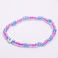 Initial Beaded Bracelet - L - Josephine Alexander Collective