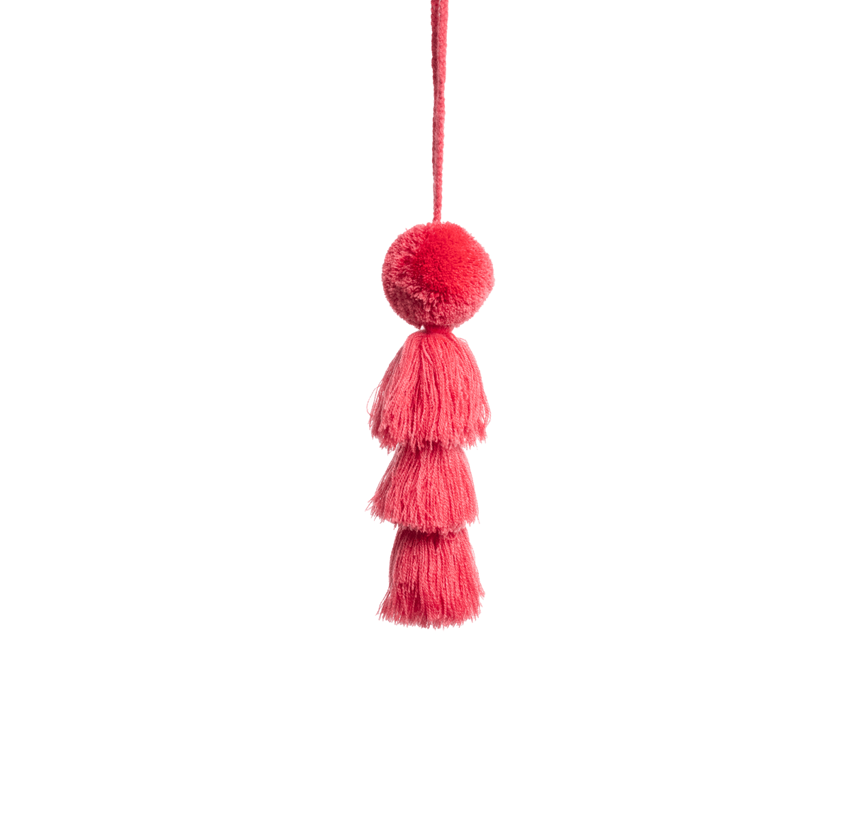 Large Pom Tassel - Deep Coral - Josephine Alexander Collective