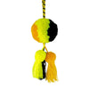 Leila Triple Pom Tassel in Black and Gold - Josephine Alexander Collective