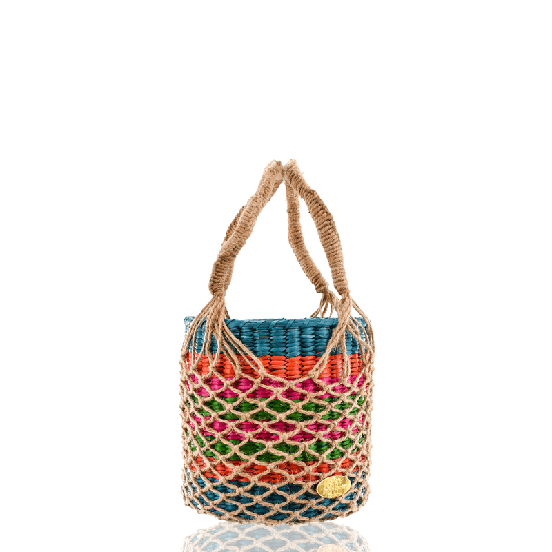 Macrame Straw Bucket - Josephine Alexander Collective