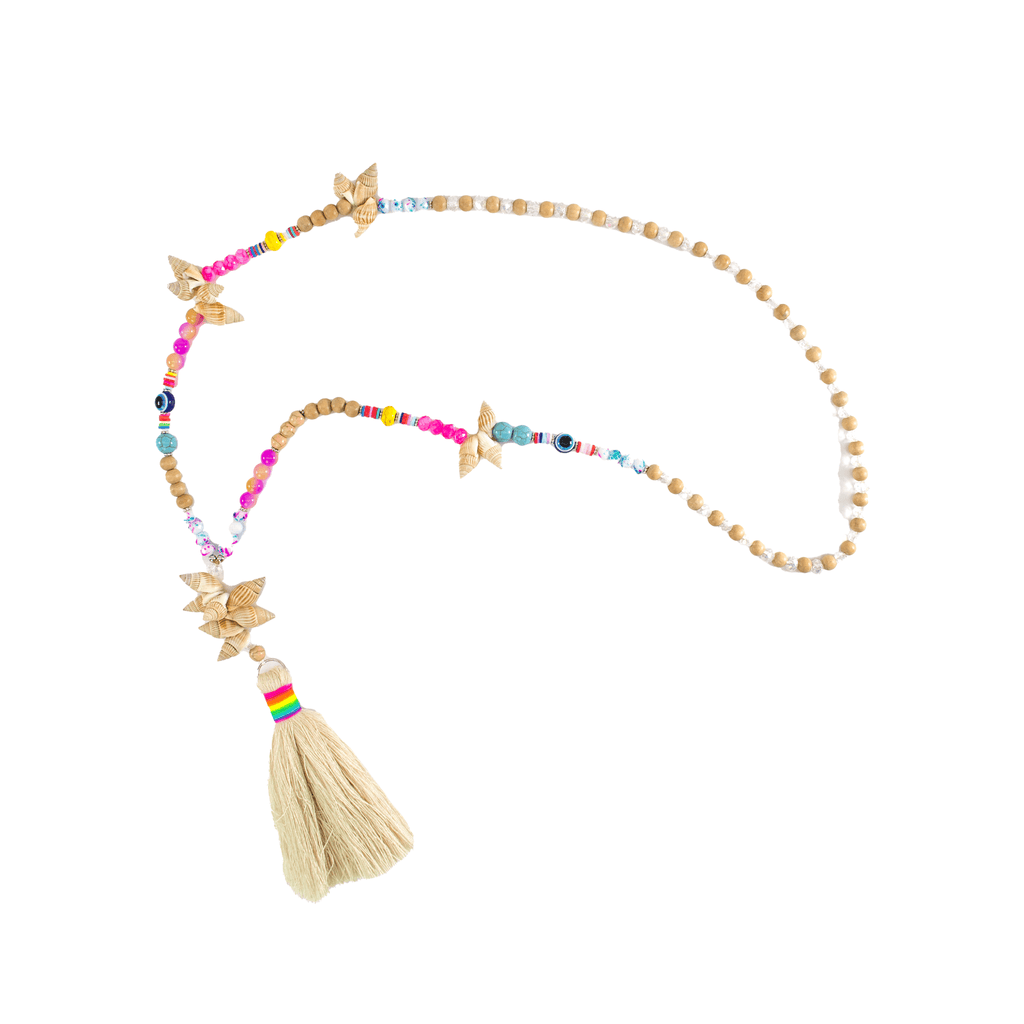 Mermaid Tassel Necklace - Ivory - Josephine Alexander Collective