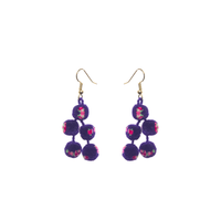 Mini Pom Earrings Confetti (More Colors Available) - Josephine Alexander Collective