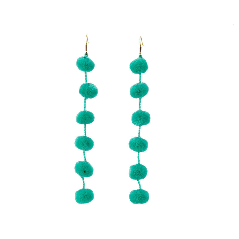 Pom Drop Earrings (More Colors Available) - Josephine Alexander Collective