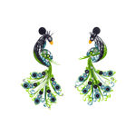 Penelope the Peacock Quilled Earrings - Josephine Alexander Collective