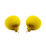 Pom Dot Studs in Buttercup - Josephine Alexander Collective
