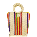Quina Straw Bucket Bag in Pineapple - Josephine Alexander Collective