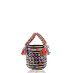 Mini Rainbow Bucket Bag in Black - Josephine Alexander Collective
