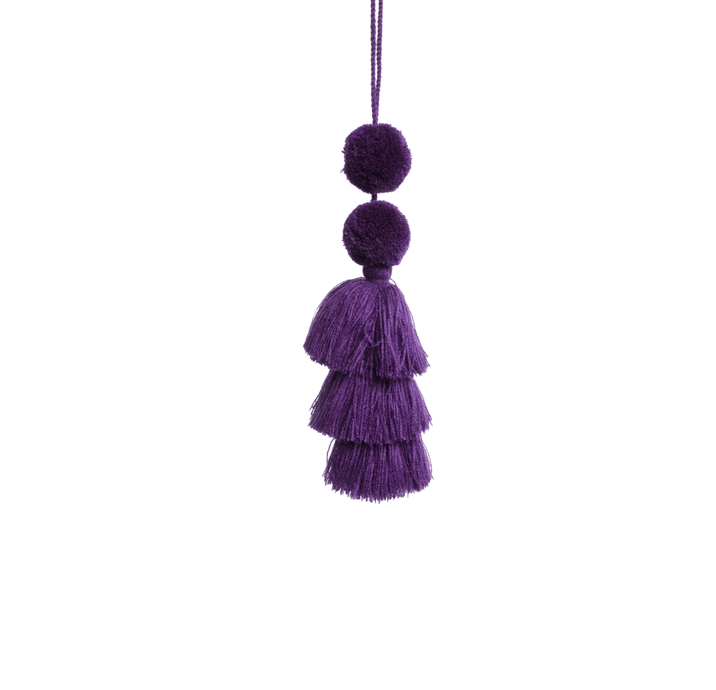 Rosa Pom Tassel - Purple - Josephine Alexander Collective