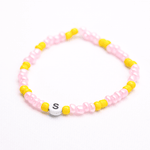 Initial Beaded Bracelet - S - Josephine Alexander Collective
