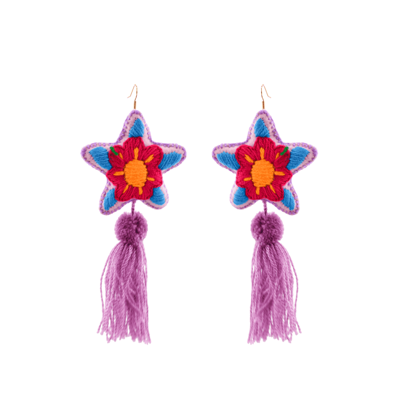 Star Tassel Earrings # 6 - Josephine Alexander Collective