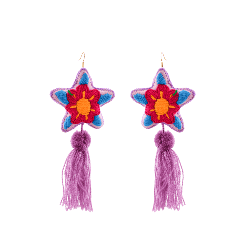 Star Tassel Earrings # 6 - Josephine Alexander Collective