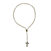 Thalia Beaded Rosary in Black and Gold - Josephine Alexander Collective