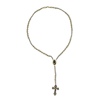 Thalia Beaded Rosary in Black and Gold - Josephine Alexander Collective