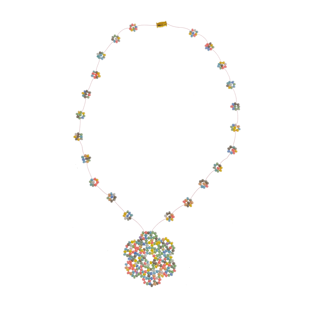 The Wild Daisy Chain Necklace Ice Cream - Josephine Alexander Collective