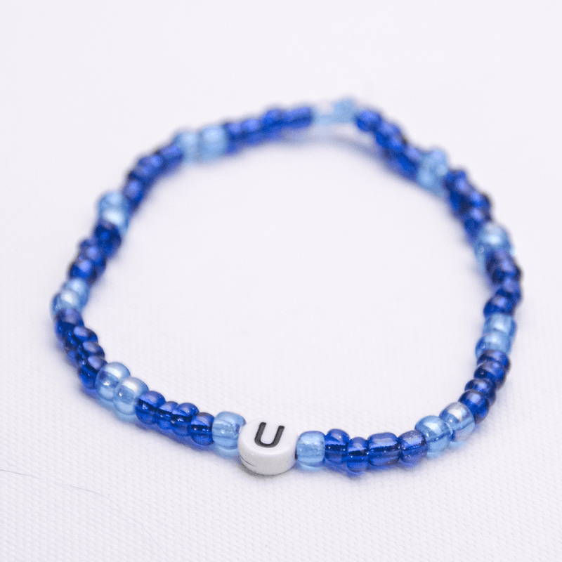 Initial Beaded Bracelet - U - Josephine Alexander Collective