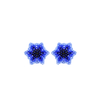 Wild Flower Earrings in Blue - Josephine Alexander Collective