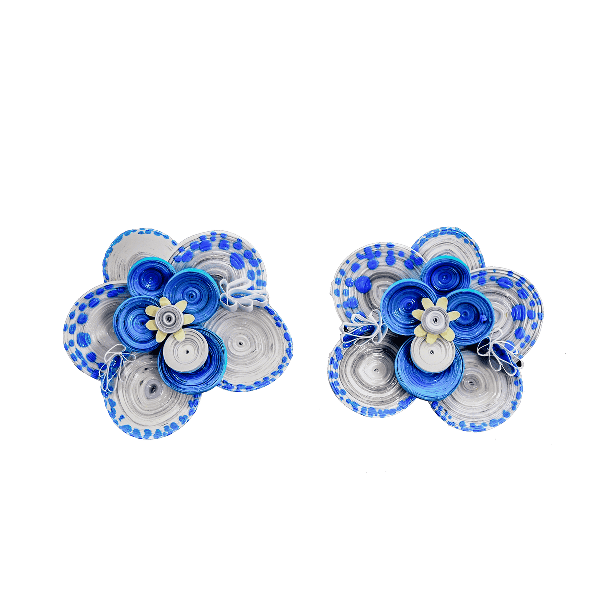 Wild Orchid Earrings in Blue - Josephine Alexander Collective