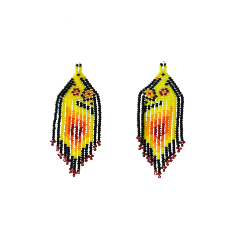 Bird of Paradise Earrings Mango - Josephine Alexander Collective