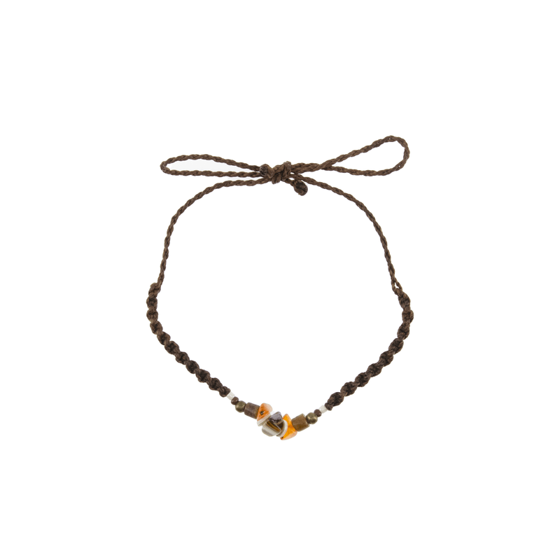 Cusco Anklet in Brown - Josephine Alexander Collective