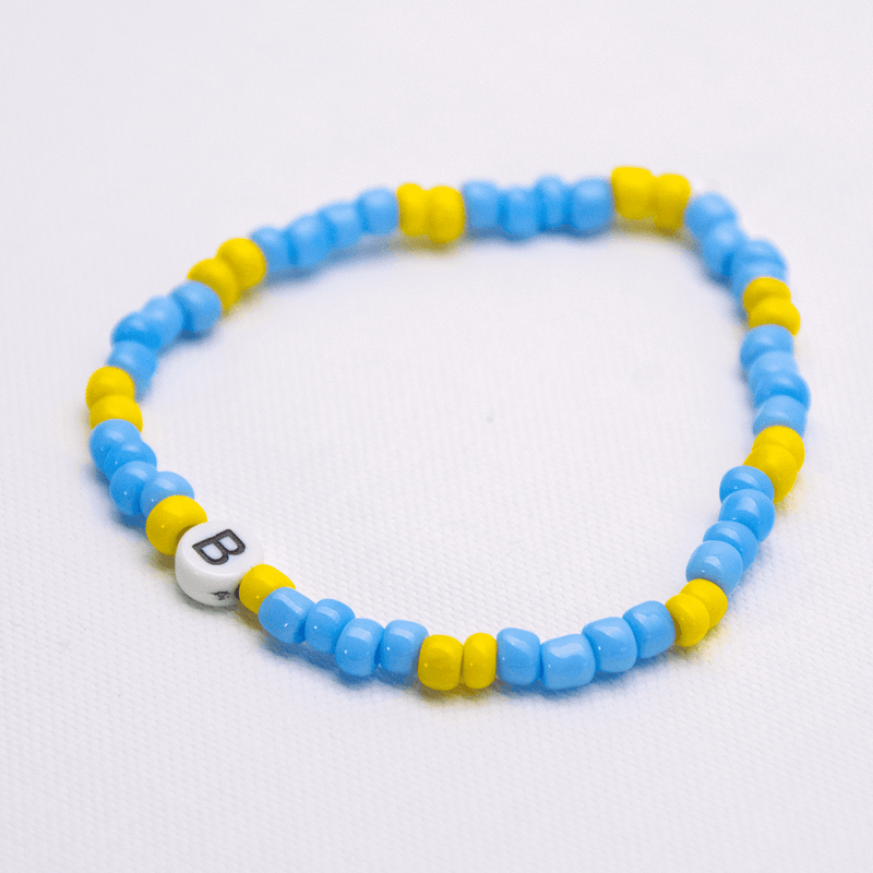 Initial Beaded Bracelet - B - Josephine Alexander Collective