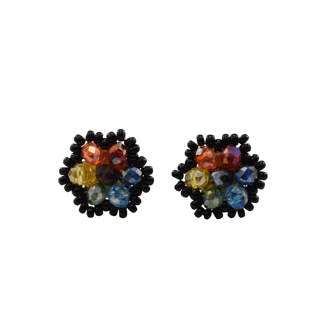 Celebration Stud Earrings in Black Rainbow - Josephine Alexander Collective