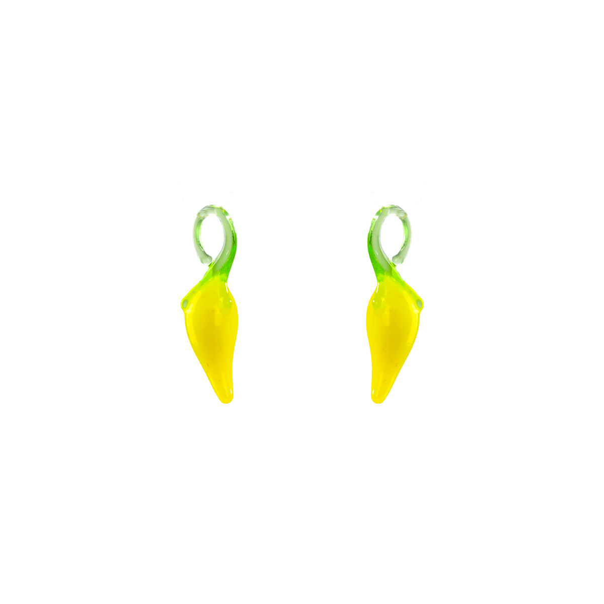 Blown Glass Charm - Yellow Chili Peppers - Josephine Alexander Collective