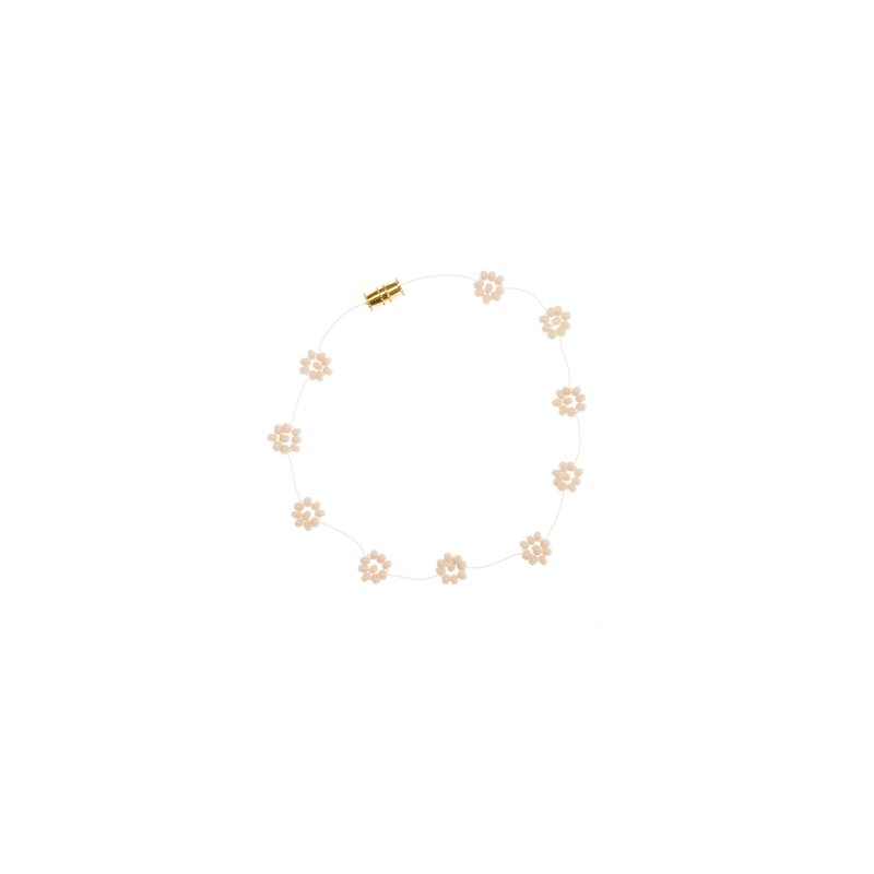 Daisy Chain Bracelet in Crema - Josephine Alexander Collective