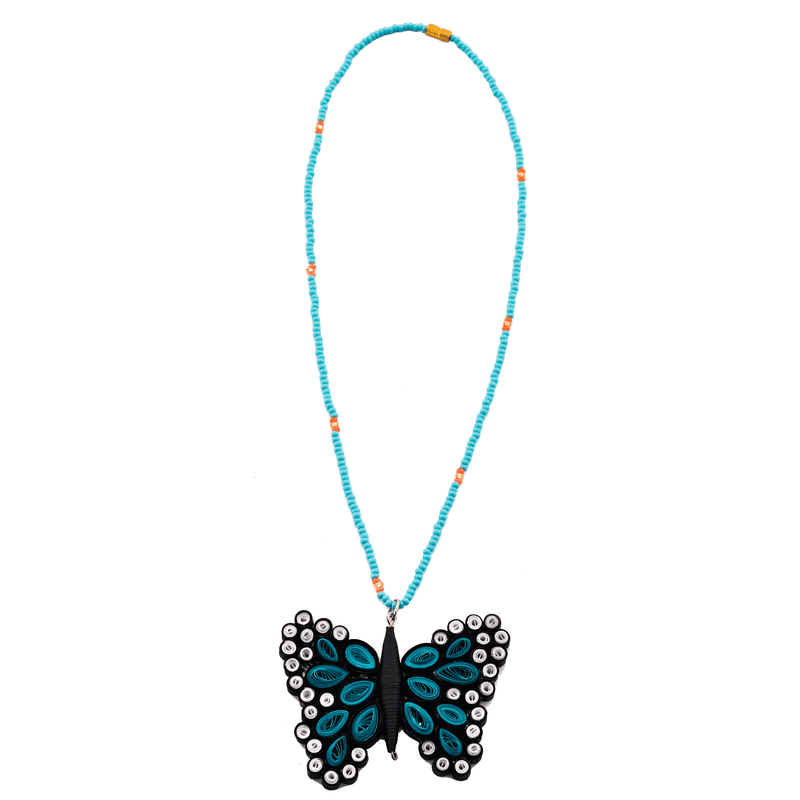 Quilled Butterfly Necklace (More Colors Available) - Josephine Alexander Collective