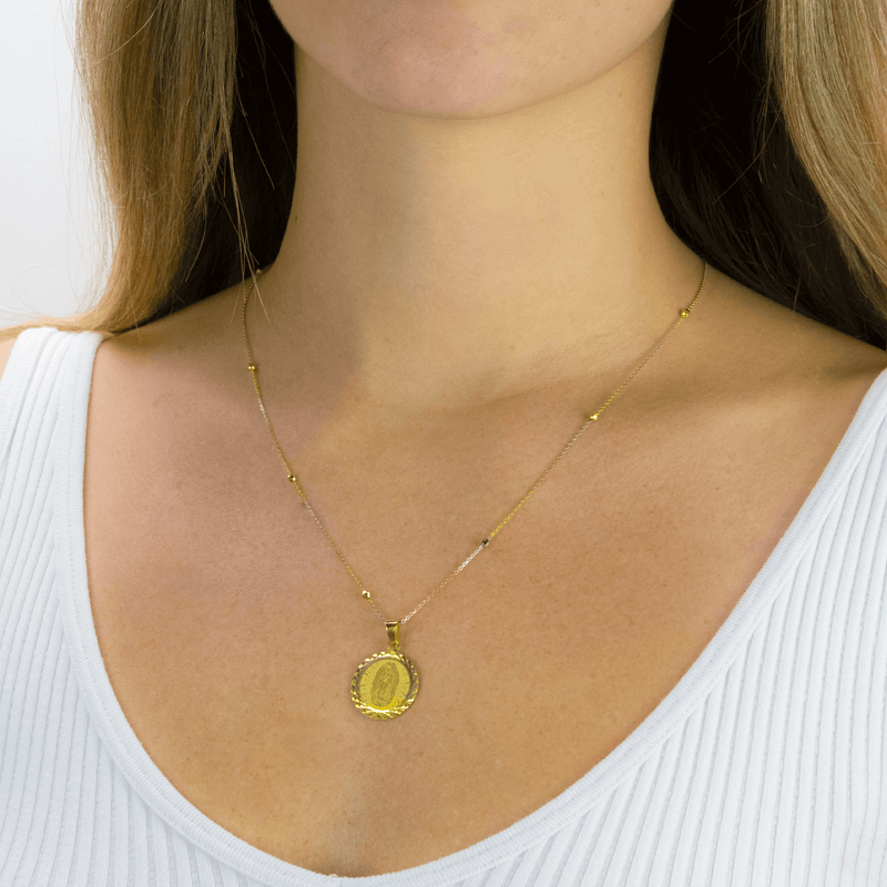 Golden Circle Lady of Guadalupe Necklace - Josephine Alexander Collective