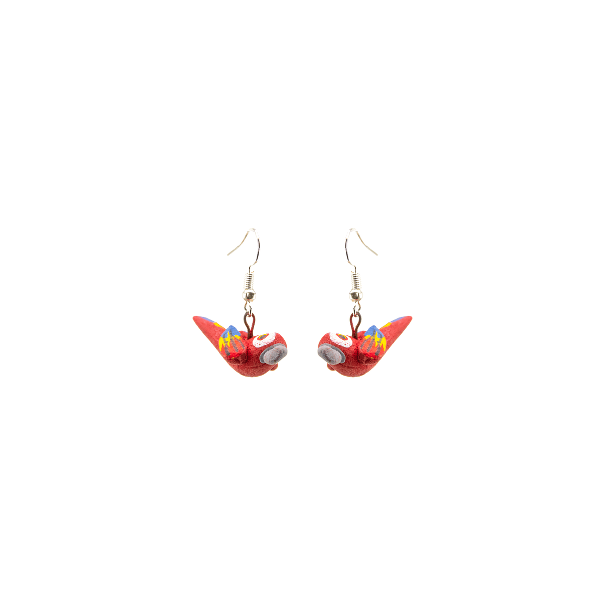 Clay Earrings - Parrot - Josephine Alexander Collective