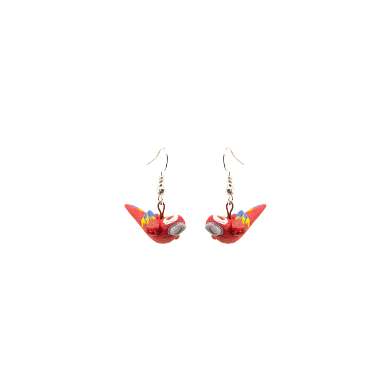 Clay Earrings - Parrot - Josephine Alexander Collective