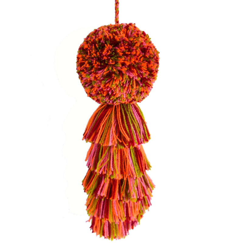 Large Pom Tassel in Clementine - Josephine Alexander Collective