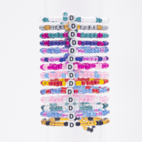 Initial Beaded Bracelet - D - Josephine Alexander Collective