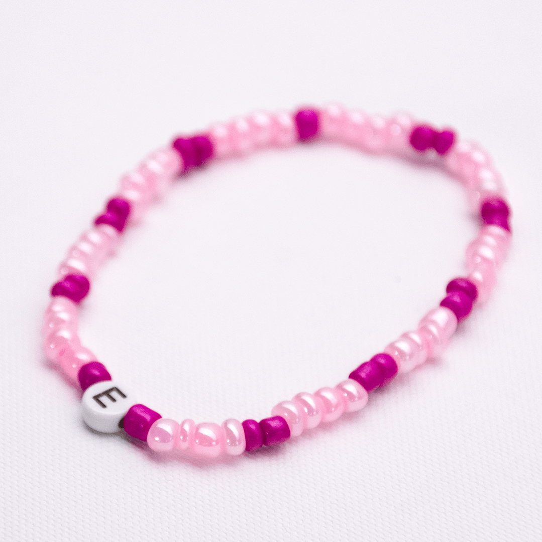 Initial Beaded Bracelet - E - Josephine Alexander Collective