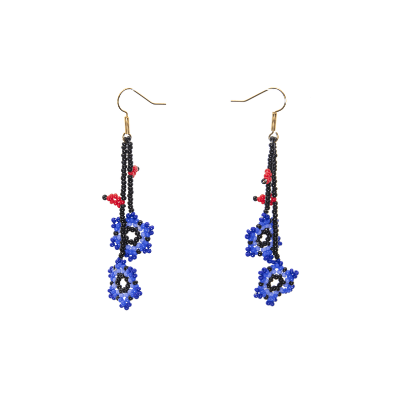 Ivy Earrings in Royal Blue - Josephine Alexander Collective