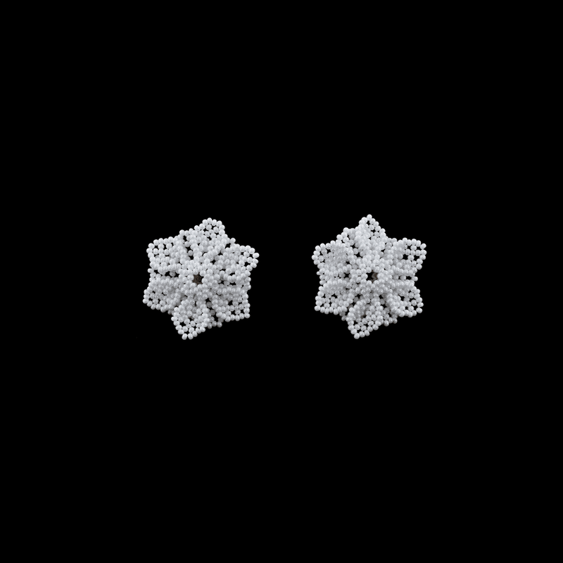 Wild Flower Earrings in Pearl - Josephine Alexander Collective