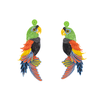 Large Parrot Quilled Earrings - Josephine Alexander Collective