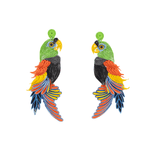 Large Parrot Quilled Earrings - Josephine Alexander Collective