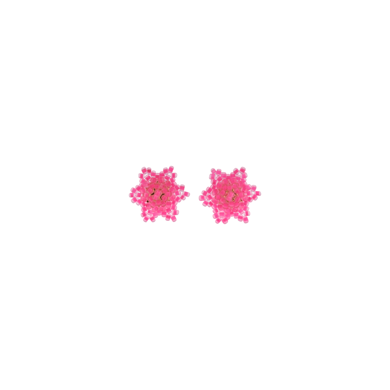 Estrella Stud Earrings in Neon Pink - Josephine Alexander Collective