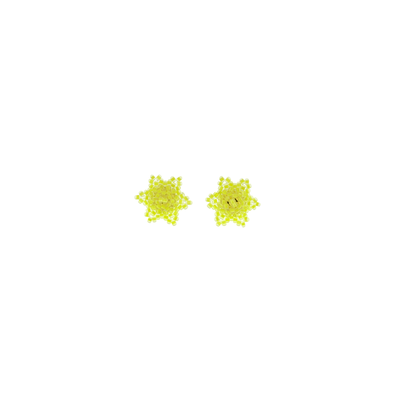Estrella Stud Earrings in Neon Yellow - Josephine Alexander Collective