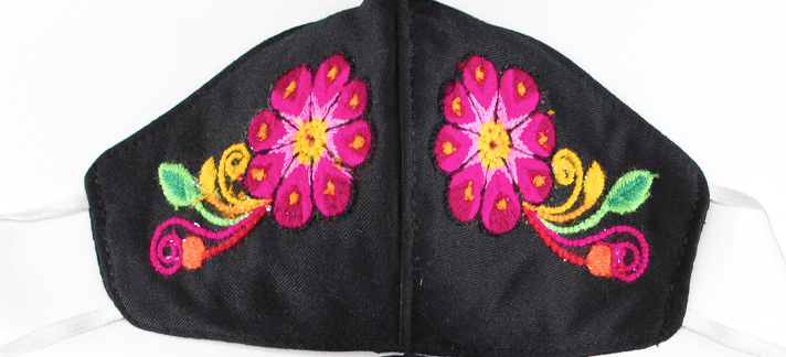 Feli Masks - Black Flowers - Josephine Alexander Collective