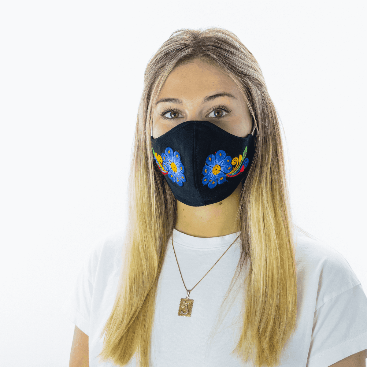 Feli Masks - Black Flowers - Josephine Alexander Collective
