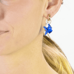 Blown Glass and Gold Hoops - Fish - Josephine Alexander Collective