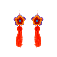 Flower Tassel Earrings - Josephine Alexander Collective