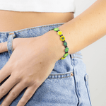 Flower Chain Bracelet in Lime - Josephine Alexander Collective