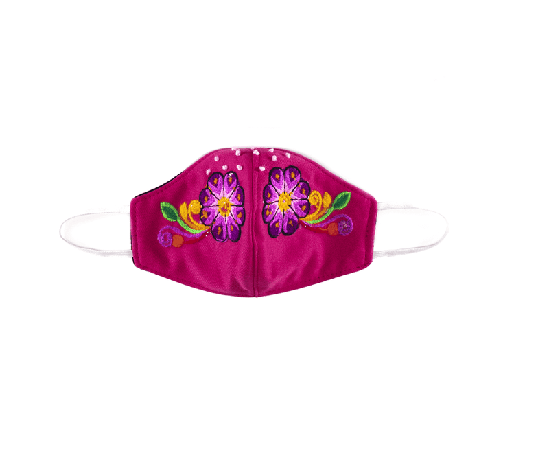 Feli Masks - Hot Pink Flowers with Freckles - Josephine Alexander Collective
