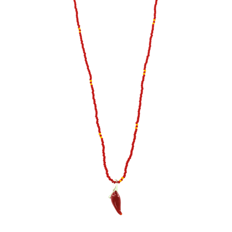 Glass Charm Chili Pepper Necklace - Josephine Alexander Collective