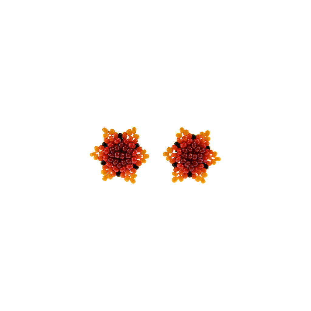 Estrella Stud Earrings in Shades of Orange - Josephine Alexander Collective